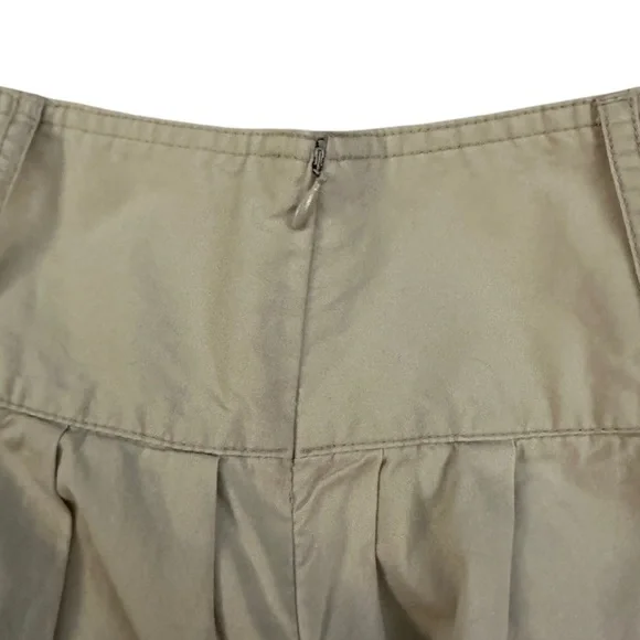 American Eagle AEO ~ Vintage Y2K 100% Cotton Beige Micro Mini Skirt - Size 8 - Picture 4 of 4